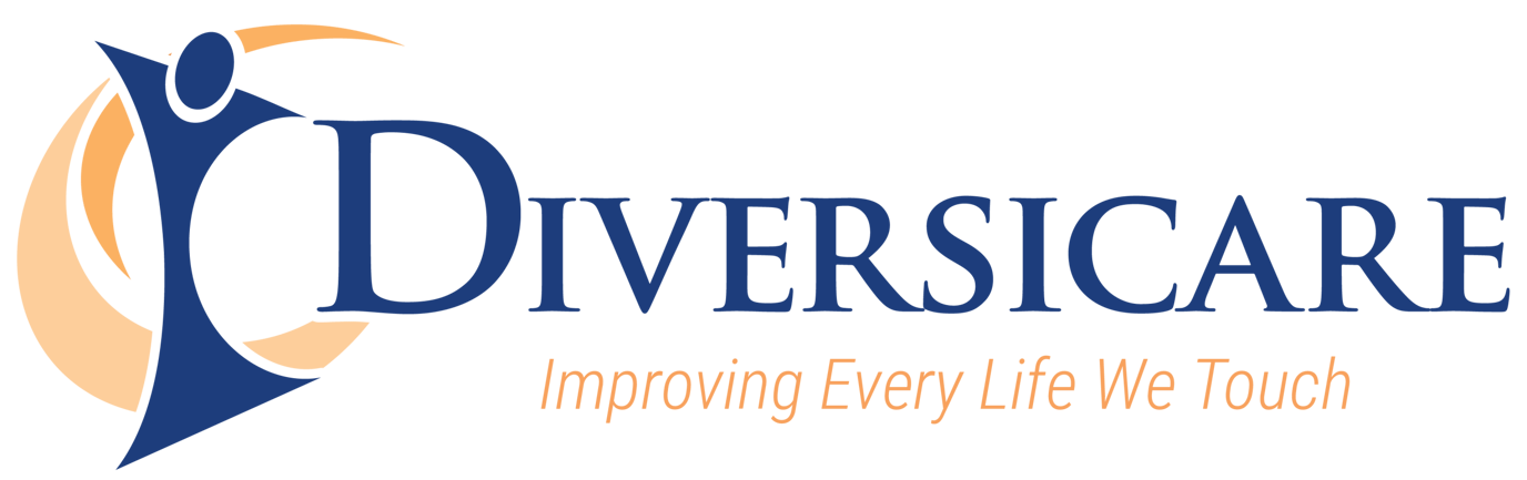 Diversicare logo featuring stylized figure