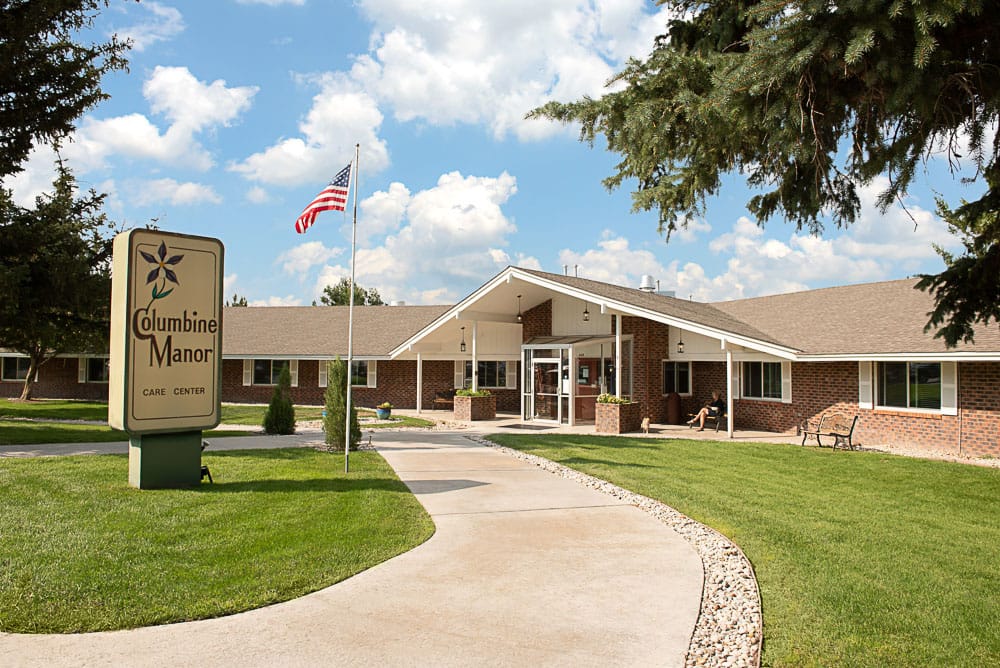 Exterior view of Columbine Manor Care Center