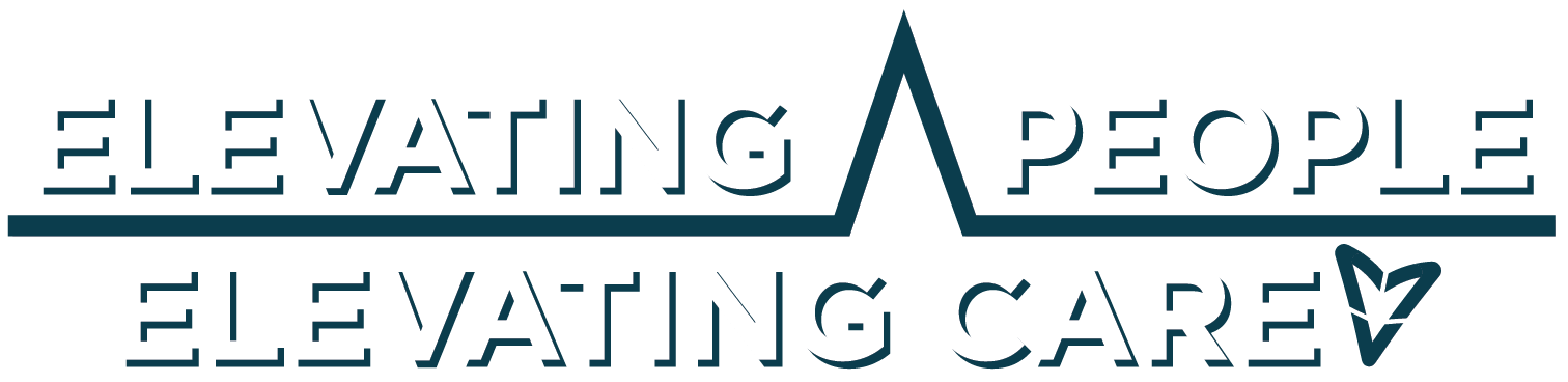 Logo featuring text 'Elevating People, Elevating Care'