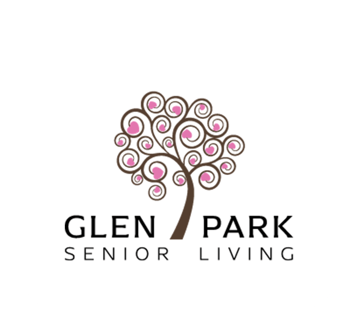 Glen Park Senior Living logo with stylized tree