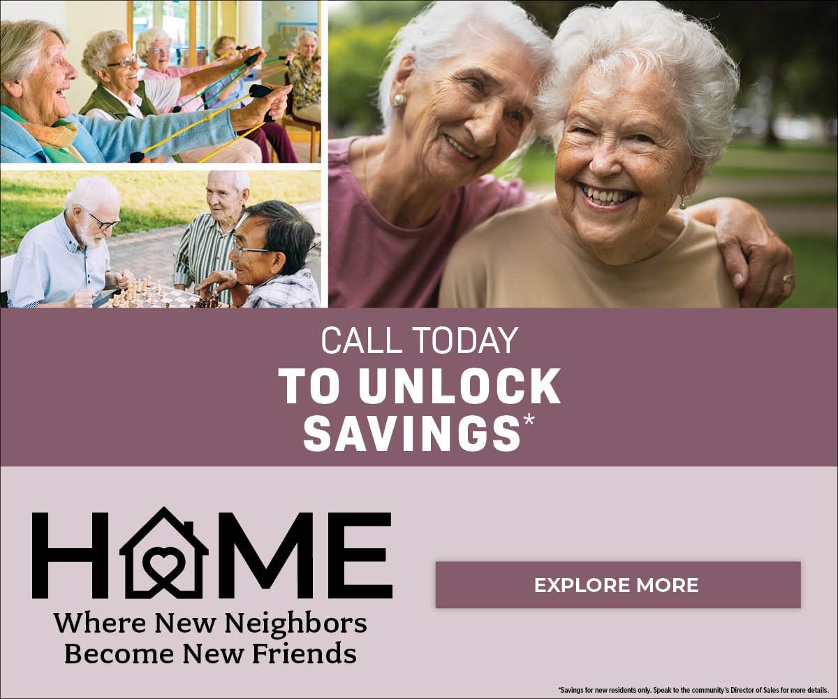 Residents enjoying outdoor activities and companionship
