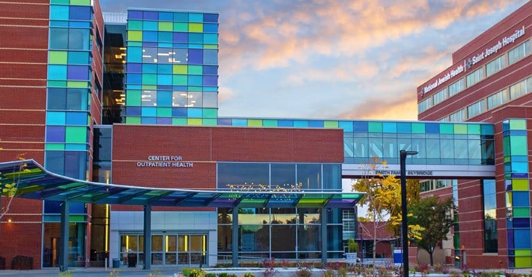 Exterior view of the Center for Outpatient Health building