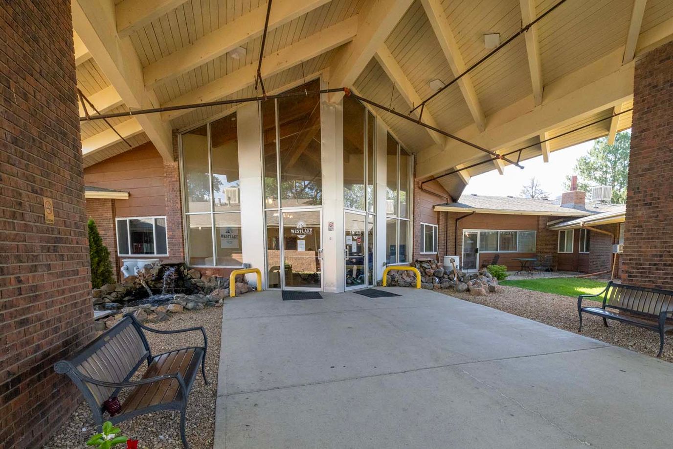 Entrance to the Westlake Health and Rehabilitation Center