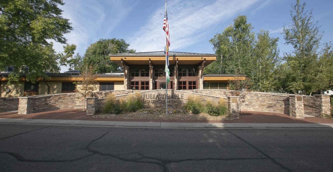 Exterior view of Julia Temple Healthcare Center