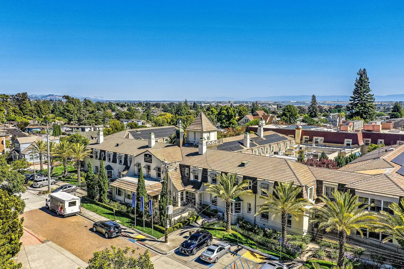 Aerial view of Oakland Heights Senior Living