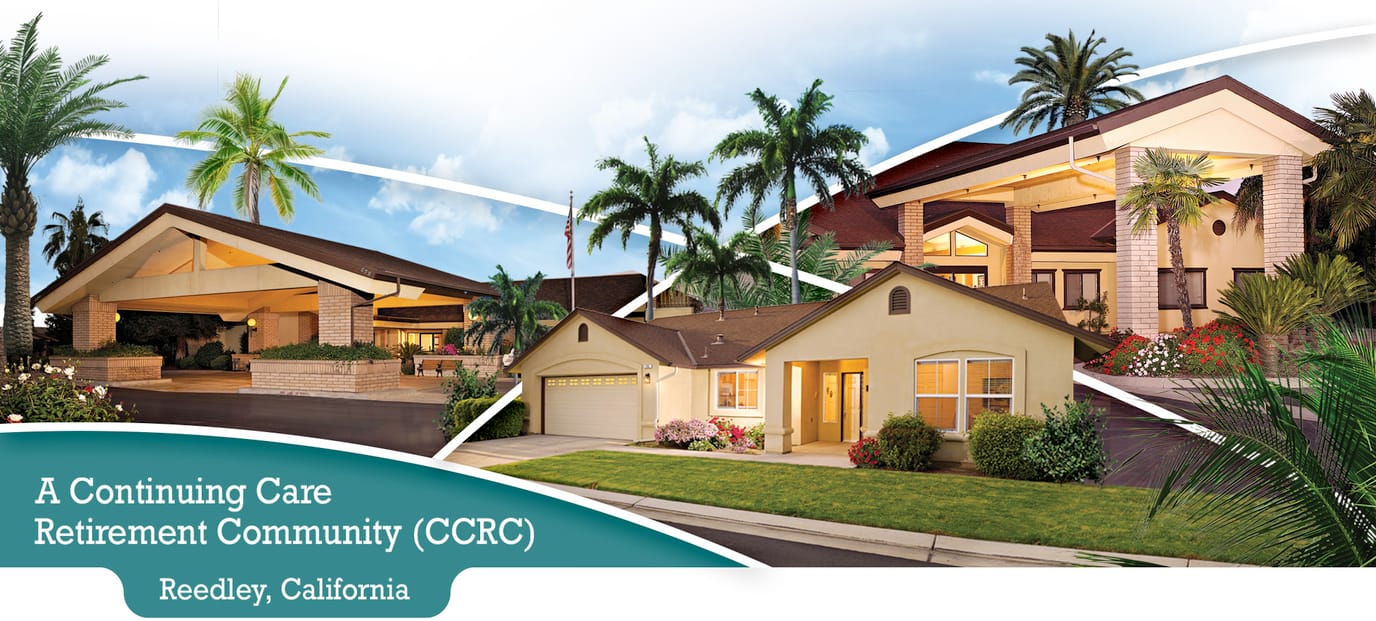 Exterior view of Palm Village Retirement Community