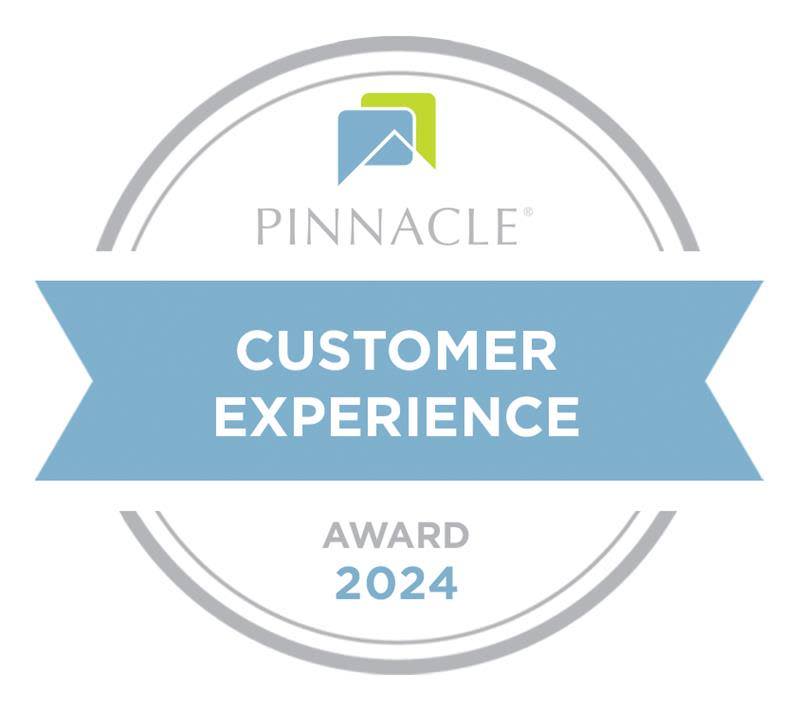 Award badge for customer experience