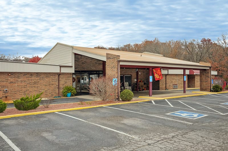 Exterior view of the Life Care Center building
