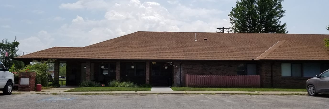 Exterior view of Riverdell Care Center building