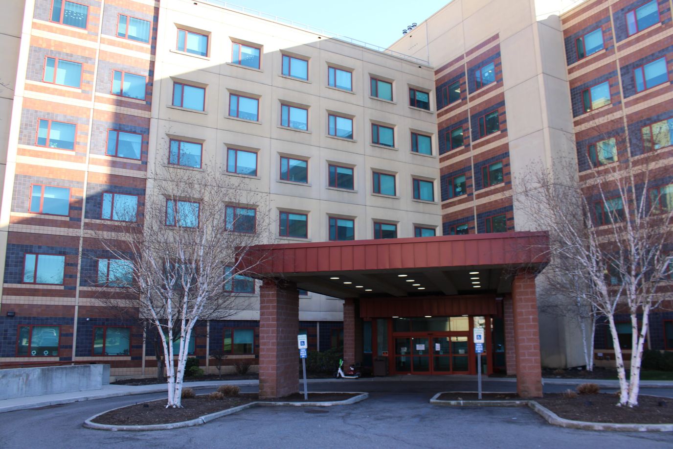 Exterior view of Rebekah Rehab and Extended Care Center