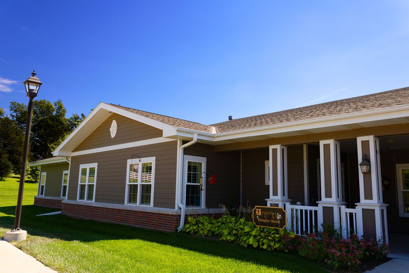 Exterior view of the Tabitha Nursing Center building