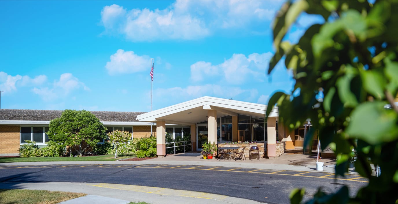 Exterior view of United Living Community building