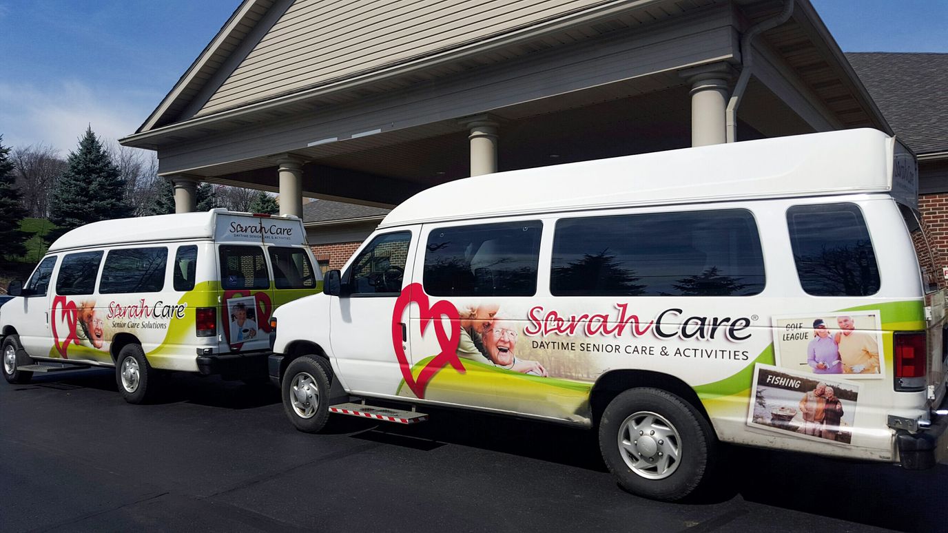 Two transport vans for SarahCare facility.