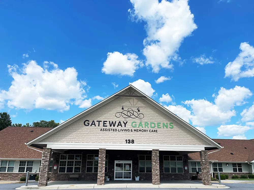 Front view of Gateway Gardens Assisted Living facility