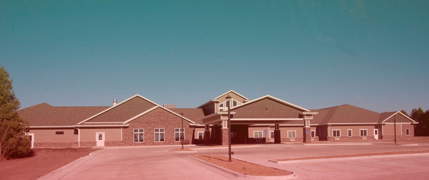 Facade of Cobblestone Court Assisted Living facility