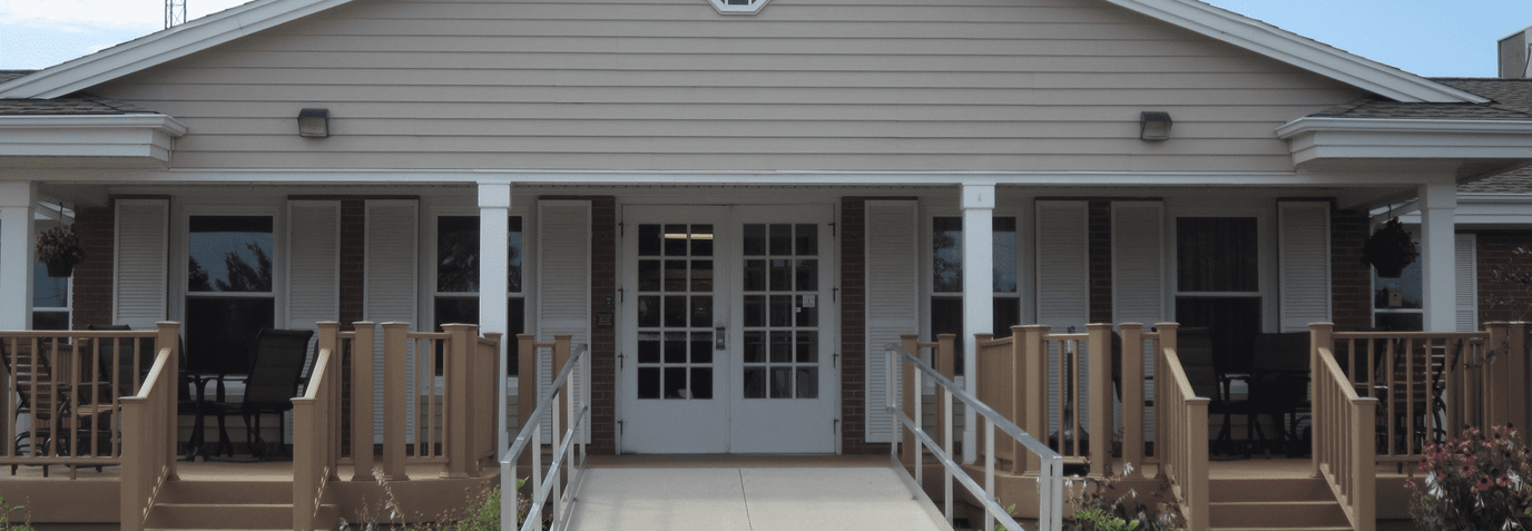 Exterior view of Maple Manor Village entrance