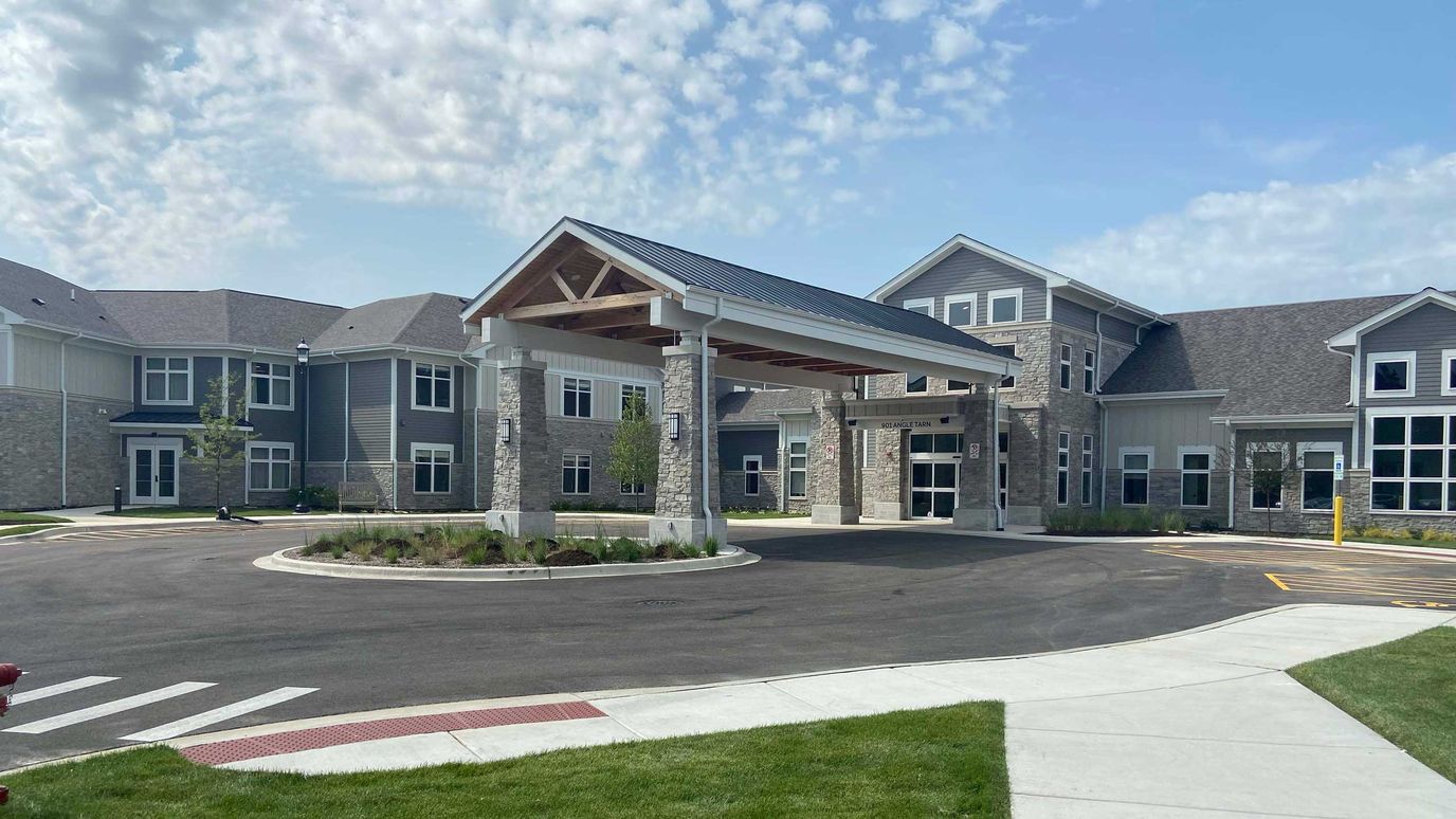 Exterior view of The Woodlands at Canterfield entrance