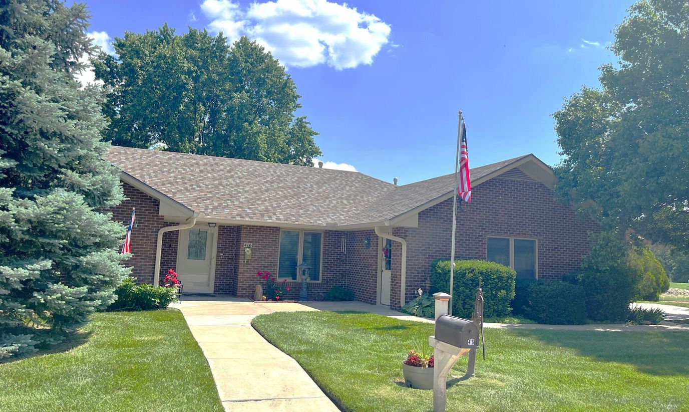 Exterior view of Kansas Christian Home with landscaping