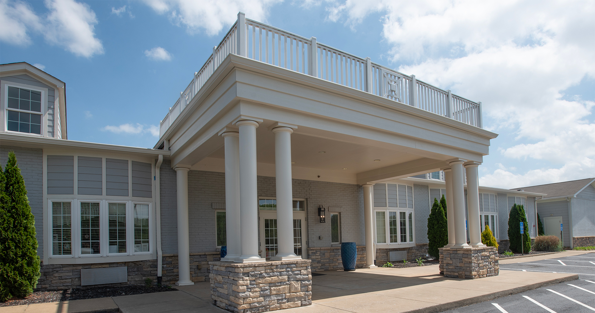 Front entrance of Cardinal Landing Memory Care
