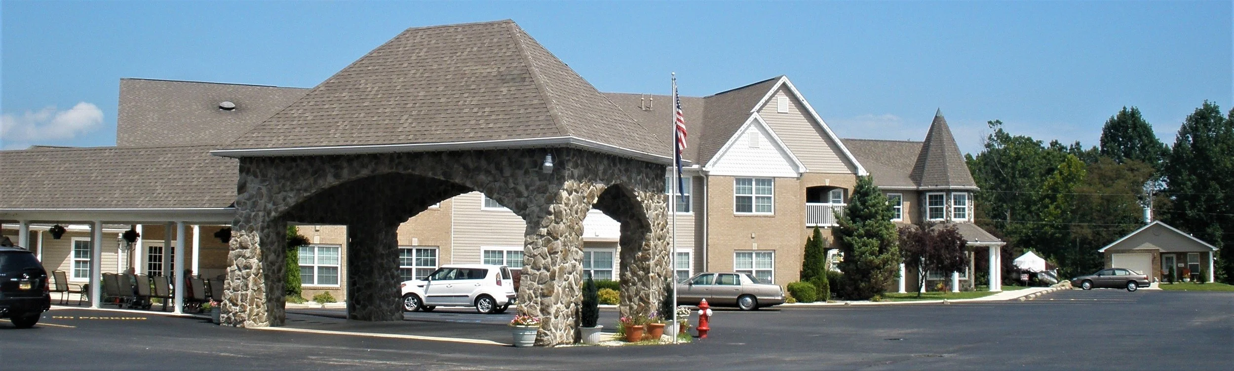 Exterior view of Trinity Station Retirement Community