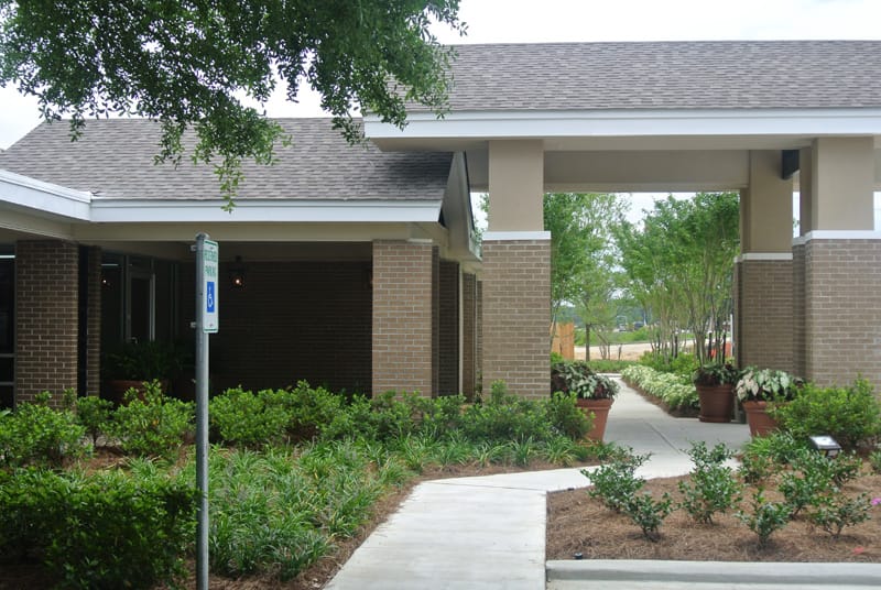 Exterior view of Zachary Manor entrance