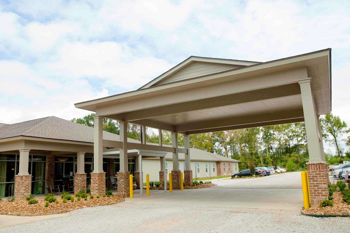 Entrance of Hessmer Nursing and Rehabilitation Center