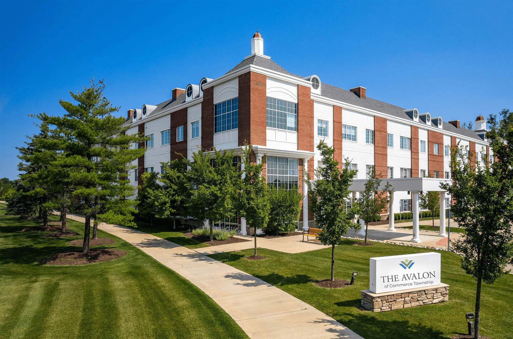 Exterior view of The Avalon of Commerce Township