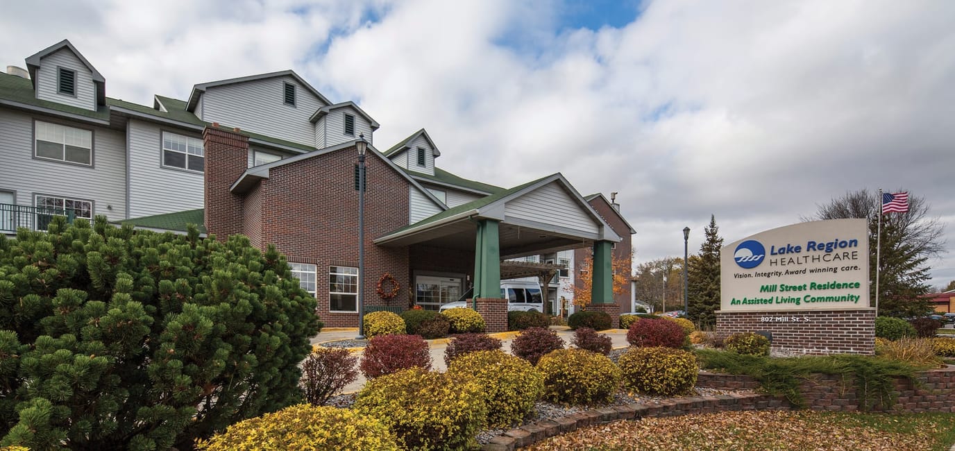Exterior view of Lake Region Healthcare Mill Street Residence