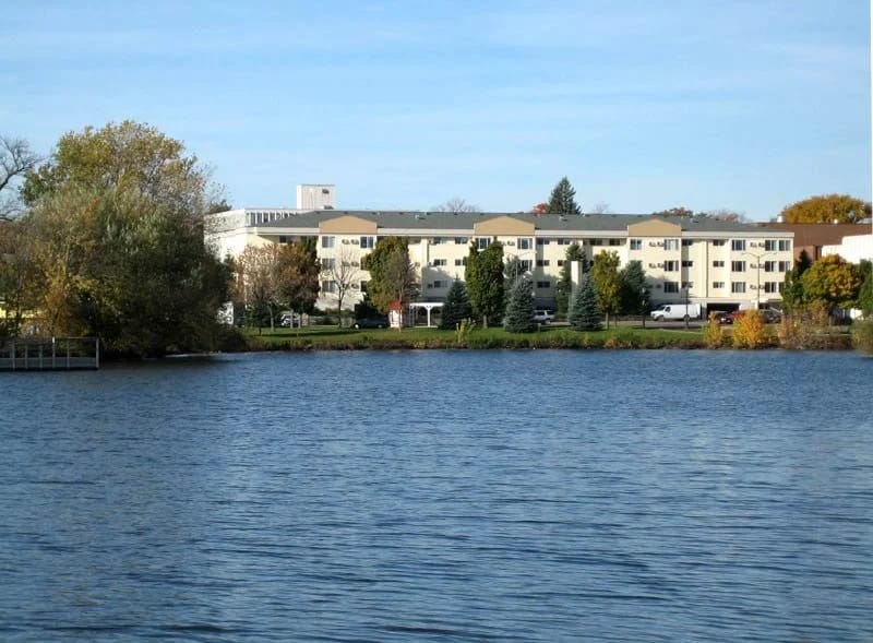 View of Cedars of Austin by the lake