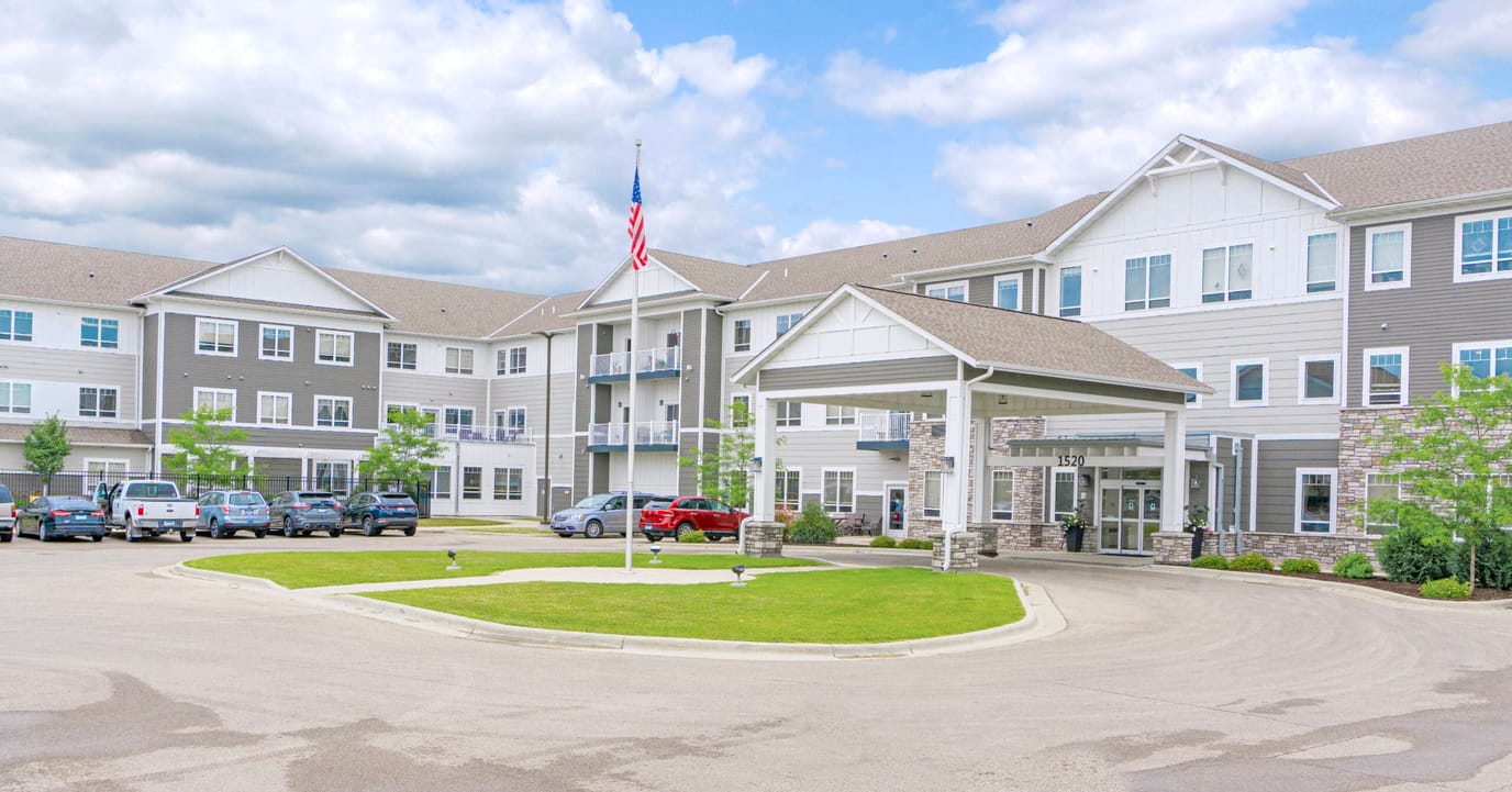 Exterior view of Mill City Senior Living facility