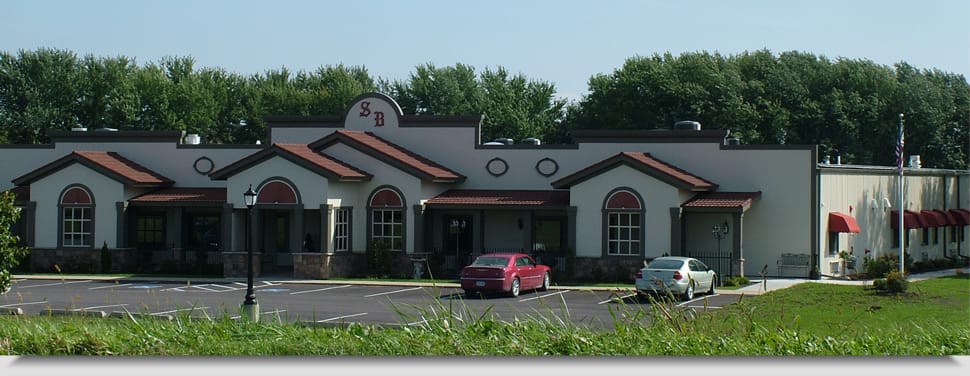 Exterior view of Stoney Brook Village building