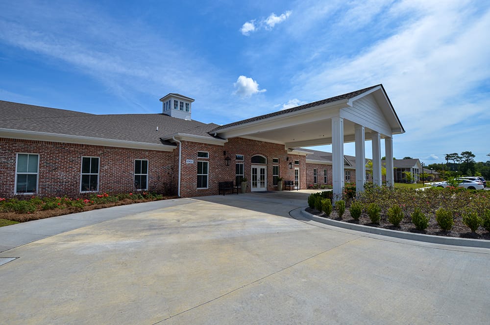 Exterior view of the Lighthouse assisted living facility