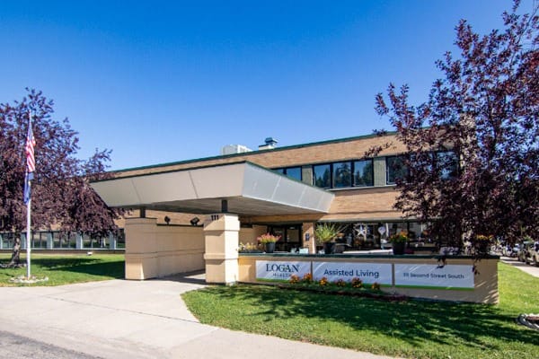 Front entrance of Logan Health Assisted Living building