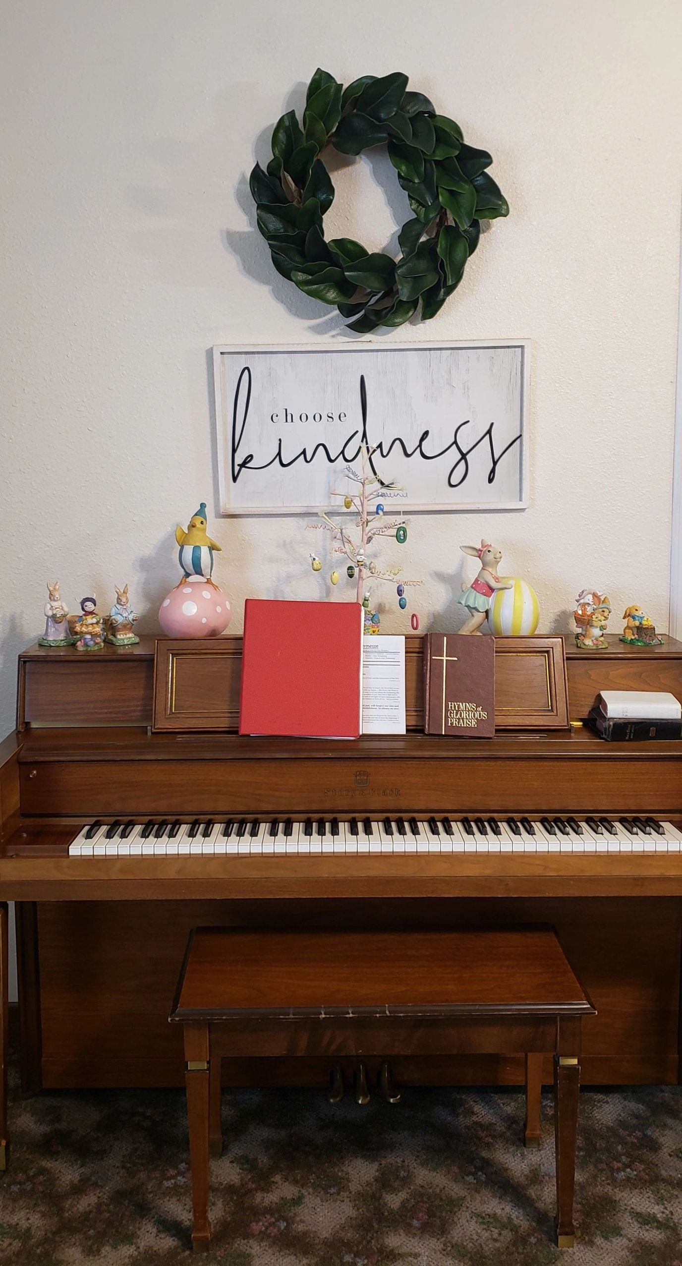 Piano and decor in a cozy room
