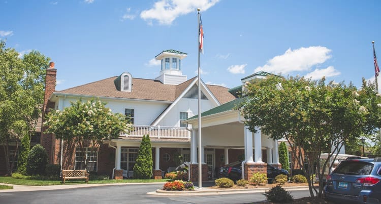 Exterior view of Homestead Hills Assisted Living facility