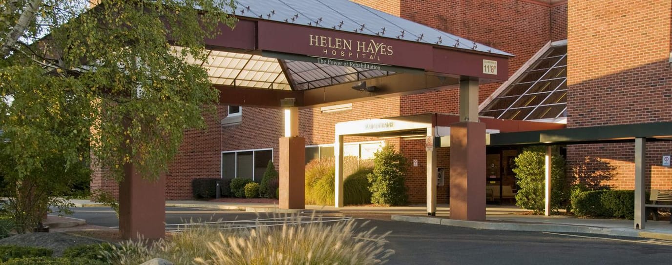 Front entrance of Helen Hayes Hospital