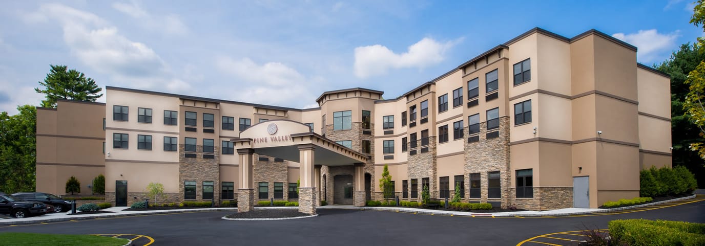 Exterior view of Pine Valley Center for Rehabilitation and Nursing