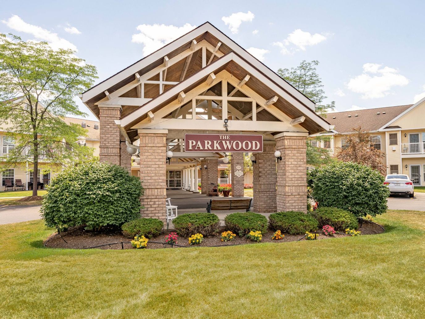 Entrance of Parkwood Heights Senior Living Community