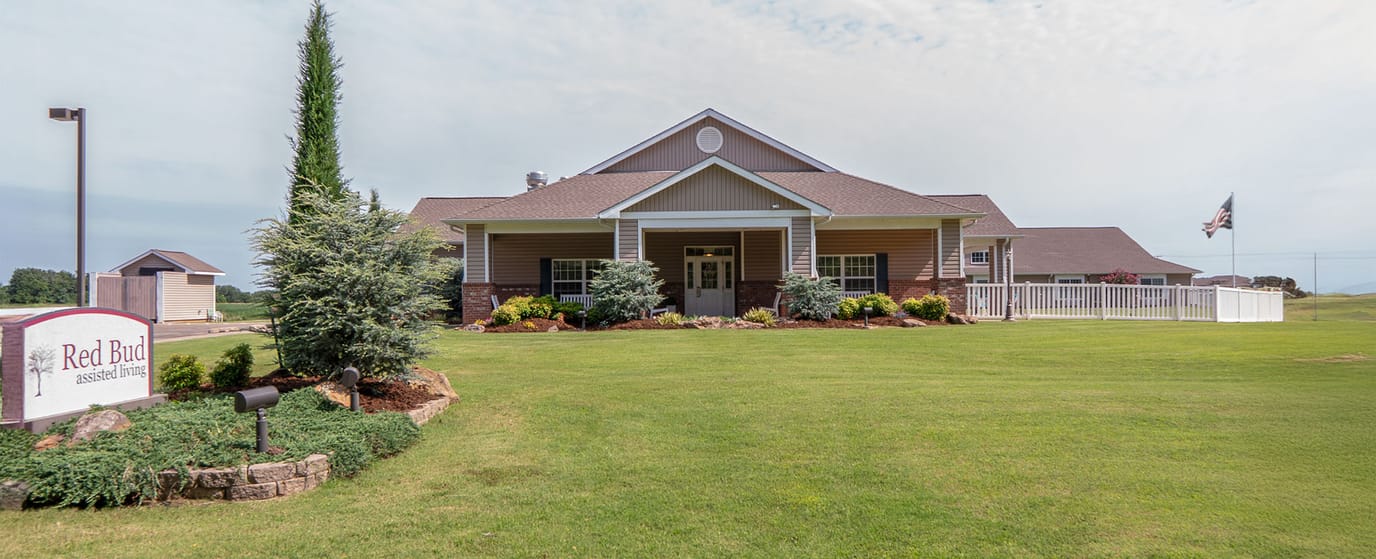 Exterior view of Red Bud Assisted Living facility