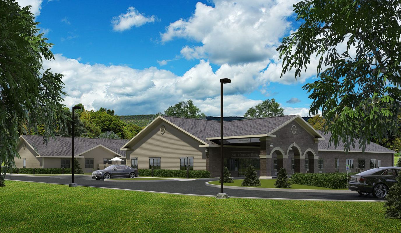 Exterior view of the Sayre Memory Care Residence