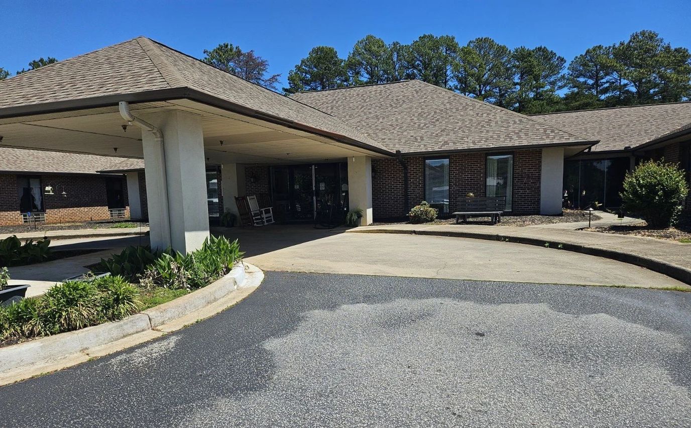 Exterior view of the Foothills Assisted Living building entrance
