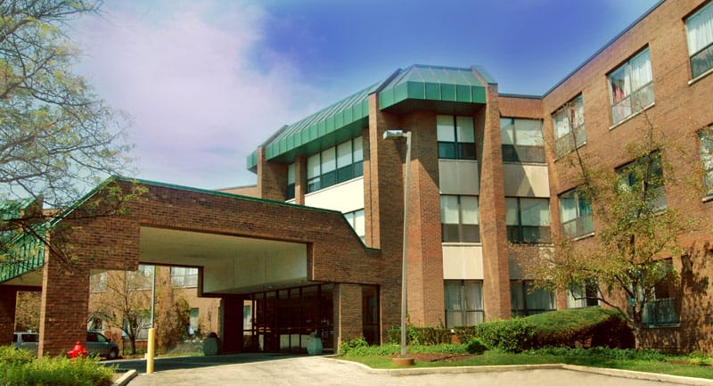 Exterior view of Alden Valley Ridge Rehab facility