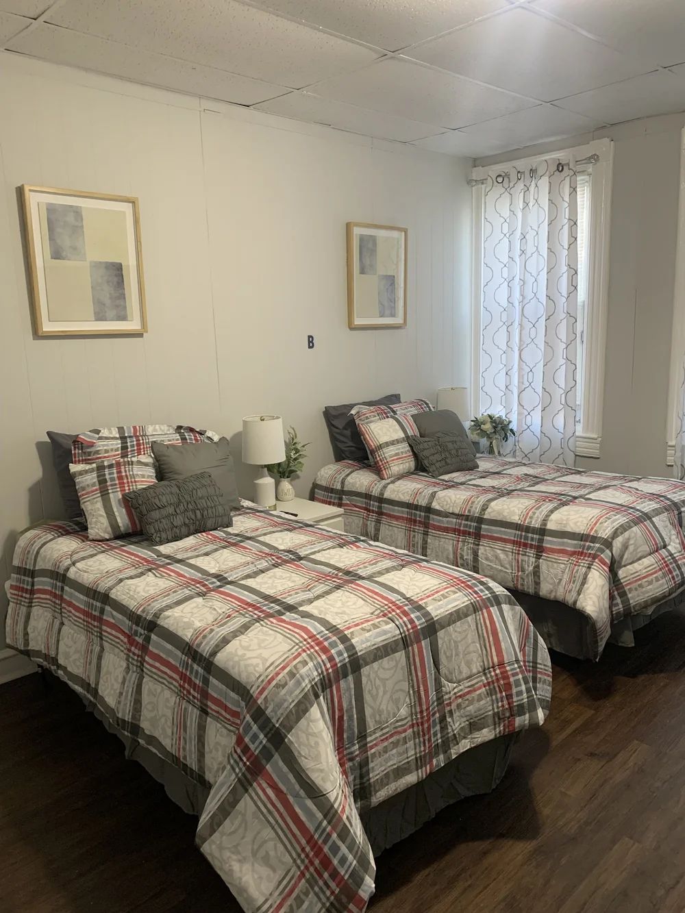 Cozy interior view of a shared resident bedroom