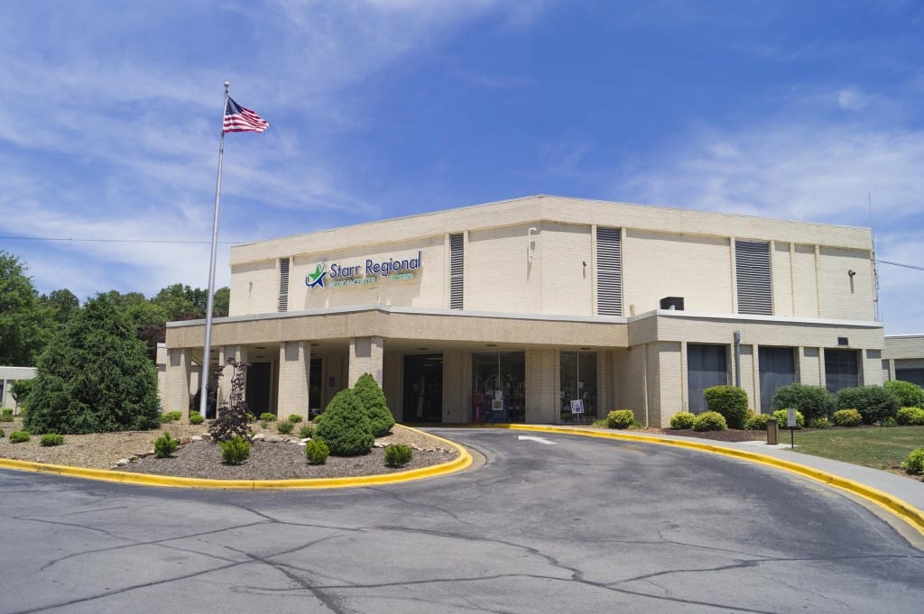 Exterior view of Starr Regional Health & Rehabilitation building