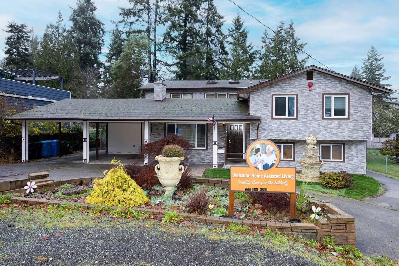 Exterior view of Welcome Home Assisted Living facility