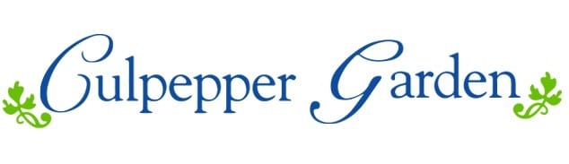 Culpepper Garden logo with decorative elements.