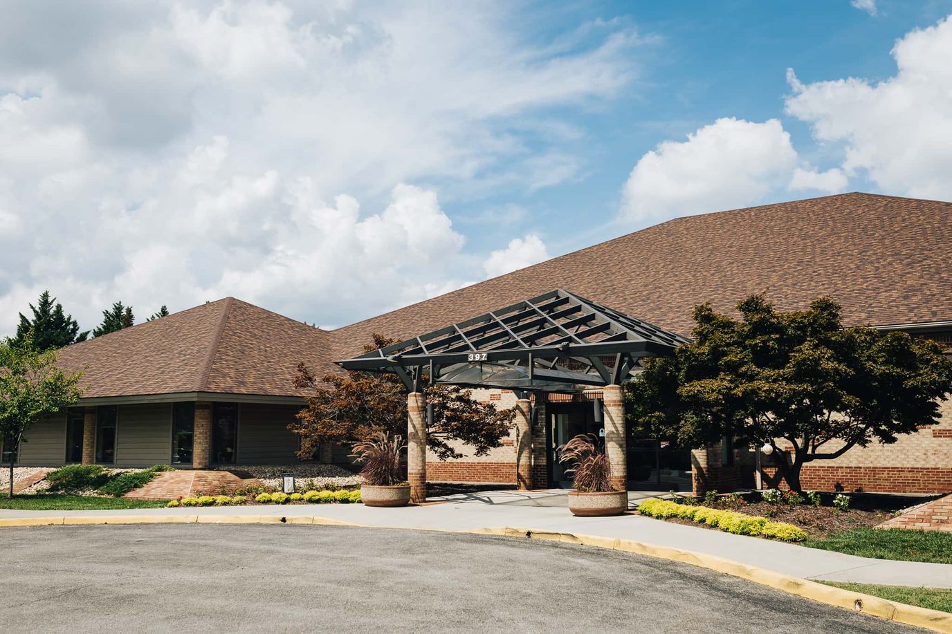 Exterior view of Friendship Assisted Living facility entrance