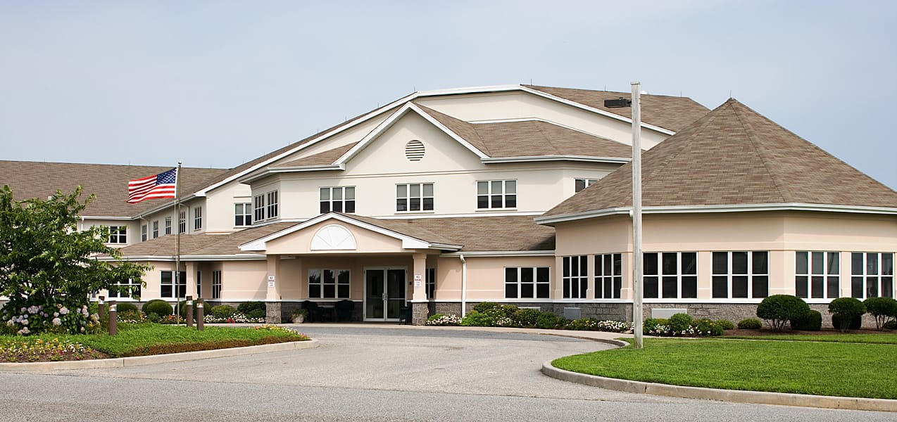 Exterior view of North Cape Center with landscaping