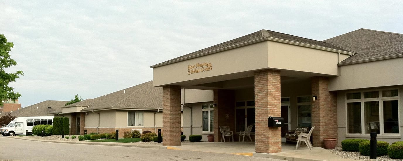 Exterior view of Hoyt Nursing & Rehab Center