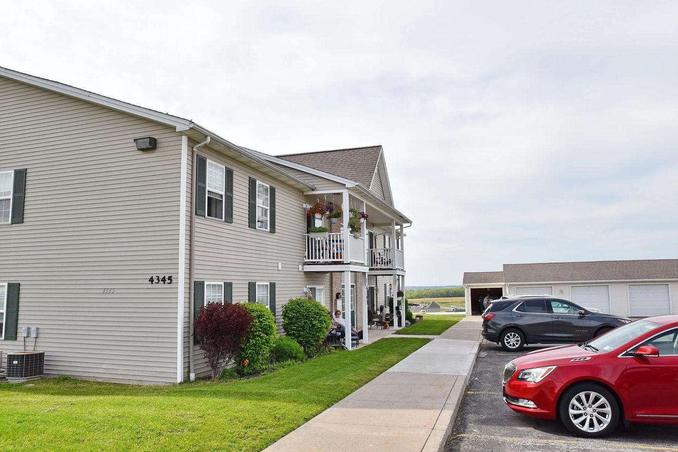Exterior view of a residential building at Morgan Estates